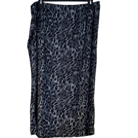 Stretchy Skirt Bundle Animal Prints Gold & Blue Elastic Waist Comfy Size L - Picture 3 of 9
